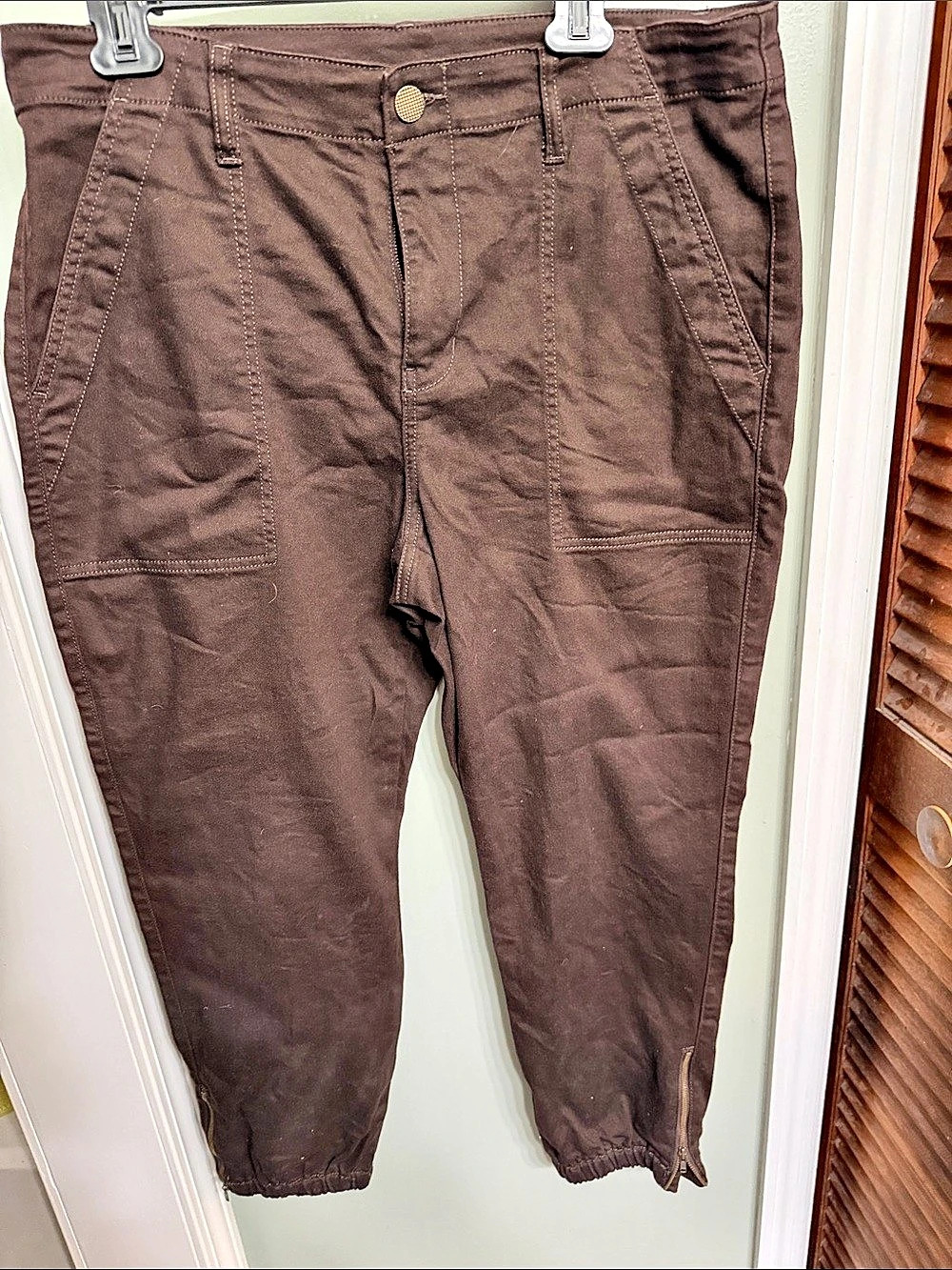 Cabi Brown Jogger Pants Size 14